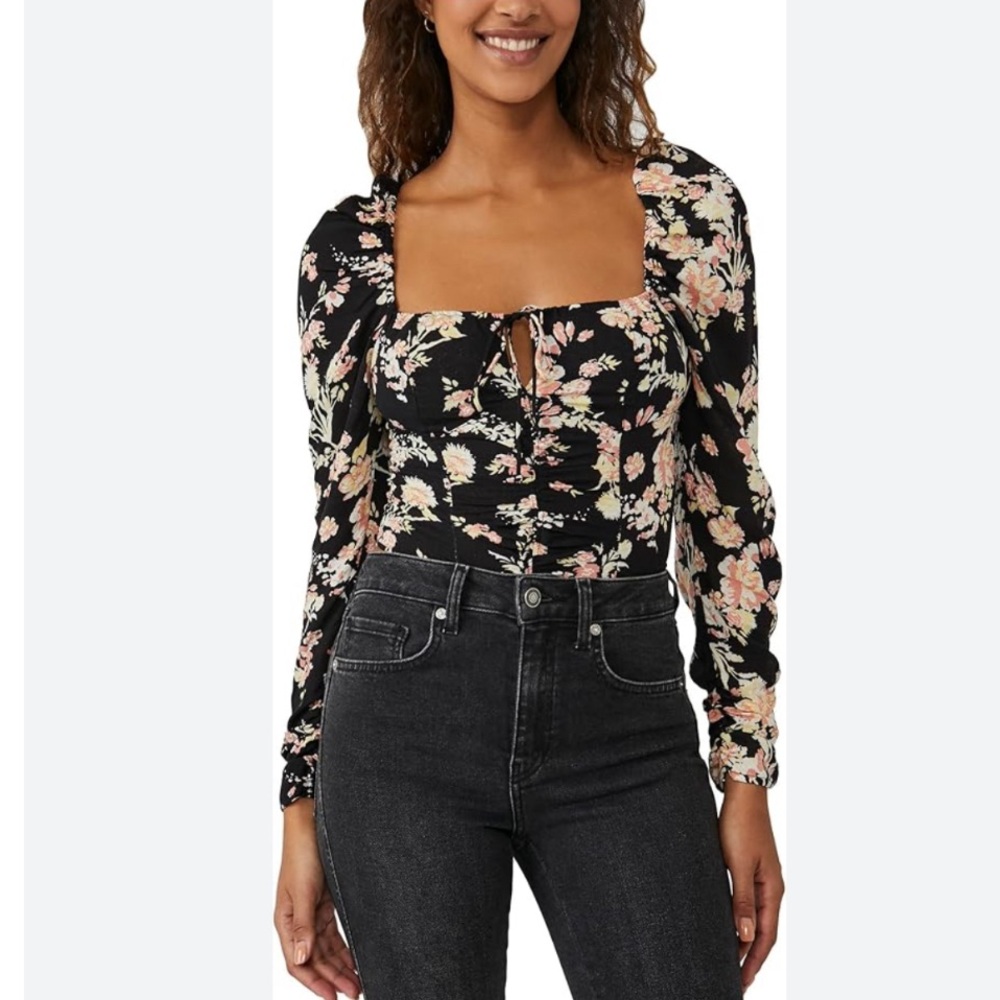 Free People Hilary Printed Top